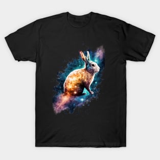 Year of the rabbit chinese zodiac sign colorful galaxy T-Shirt